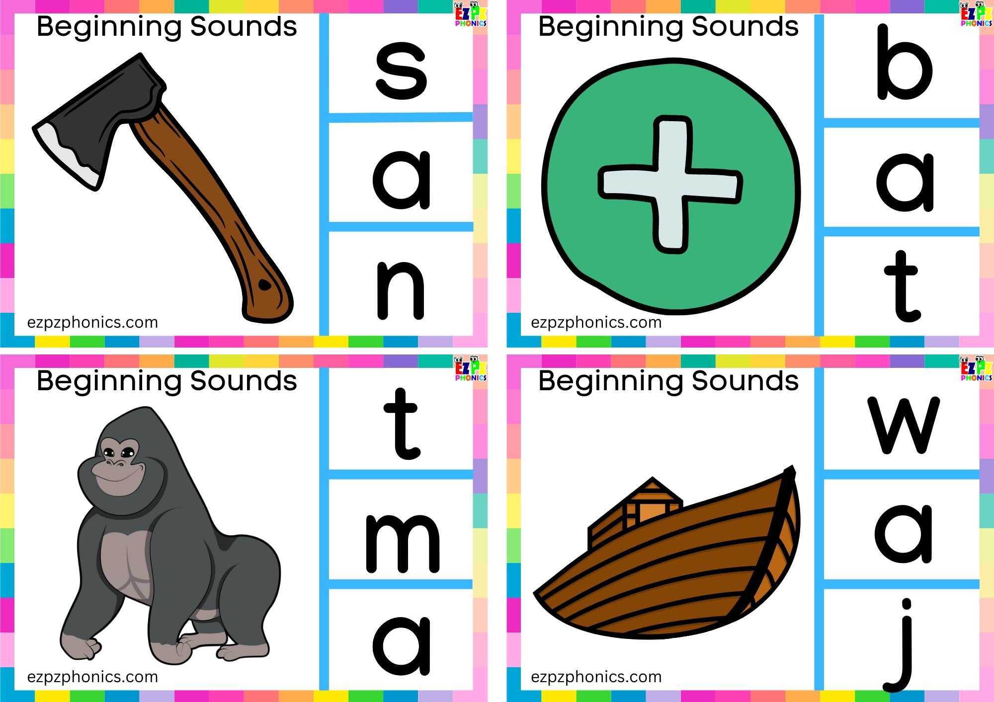 Letter A Look At The Image And Clip The Correct Letter Clip Card 2